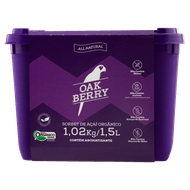 Sorbet Orgânico Açaí Oakberry Pote 1,5l