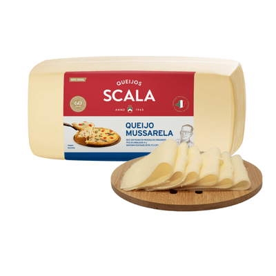 QUEIJO MUÇARELA SCALA FATIADO KG