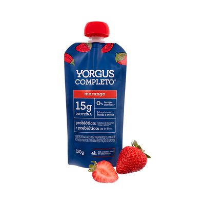 YORGUS COMPLETO POUCH MORANGO 150G