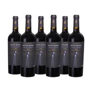 Caixa de Vinho Italiano Notte Rossa Negroamaro Igp Tinto 750ml 6 Unidades