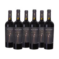 Caixa de Vinho Italiano Notte Rossa Primitivo Igp Tinto 750ml 6 Unidades