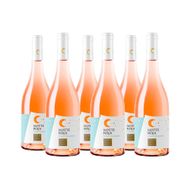 Caixa de Vinho Italiano Notte Rossa Igp Rose 750ml 6 Unidades