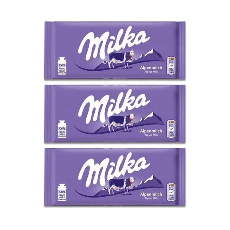 Kit-Chocolate-Ao-Leite-Importado-Milka-100-G-3-Unidades