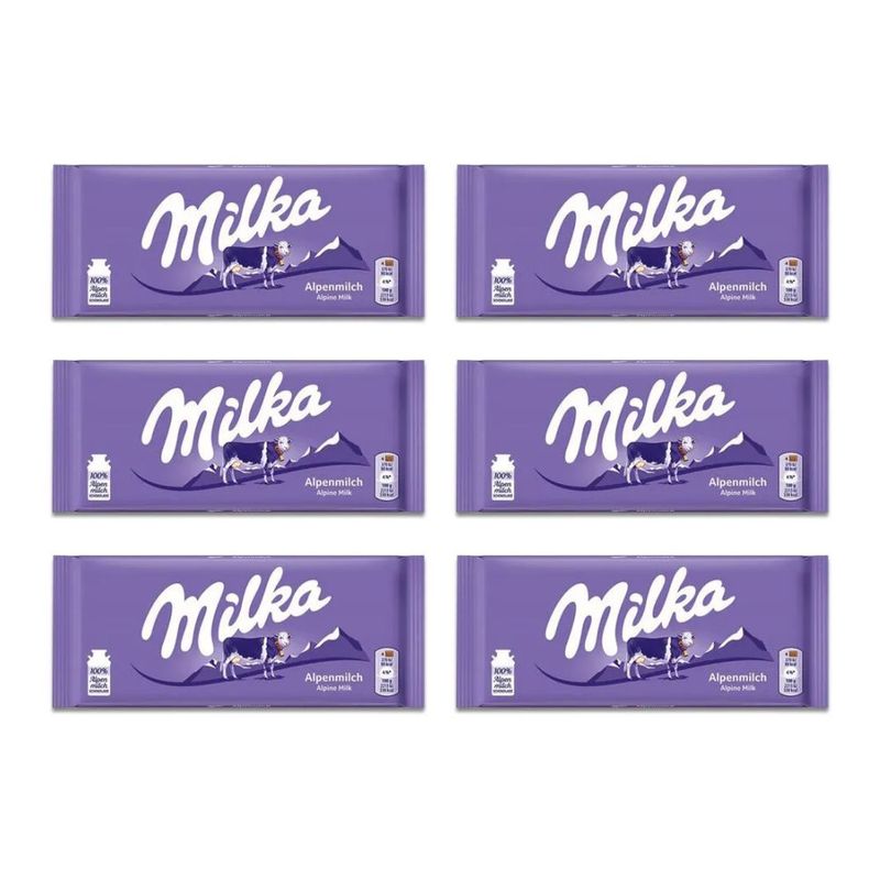 Kit-Chocolate-ao-Leite-Importado-Milka-100-G-6-Unidades