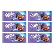 Kit Chocolate Milka Oreo Importado 100 G 6 Unidades