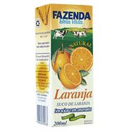 Suco De Laranja Fazenda Natural 200 Ml