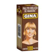 Palito De Madeira Gina 100un