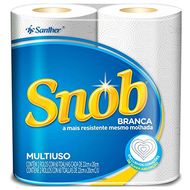 Papel Toalha Branco Snob 2 Unidades