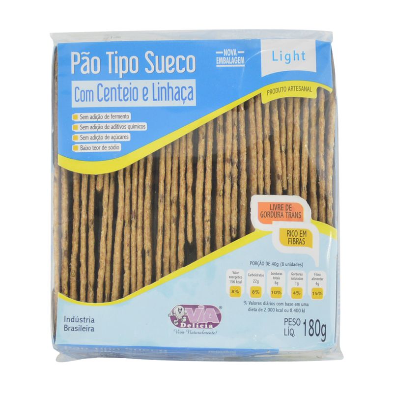 Pao-Sueco-Com-Centeio-E-Linhaca-Light-Via-Delicia-180-G
