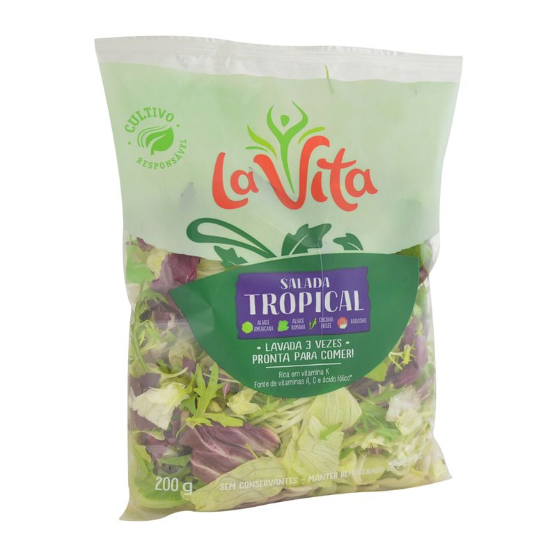 Salada-Tropical-Higienizada-La-Vita-200-G