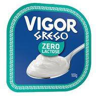 Iogurte Tradicional Zero Lactose Grego Vigor 100 G