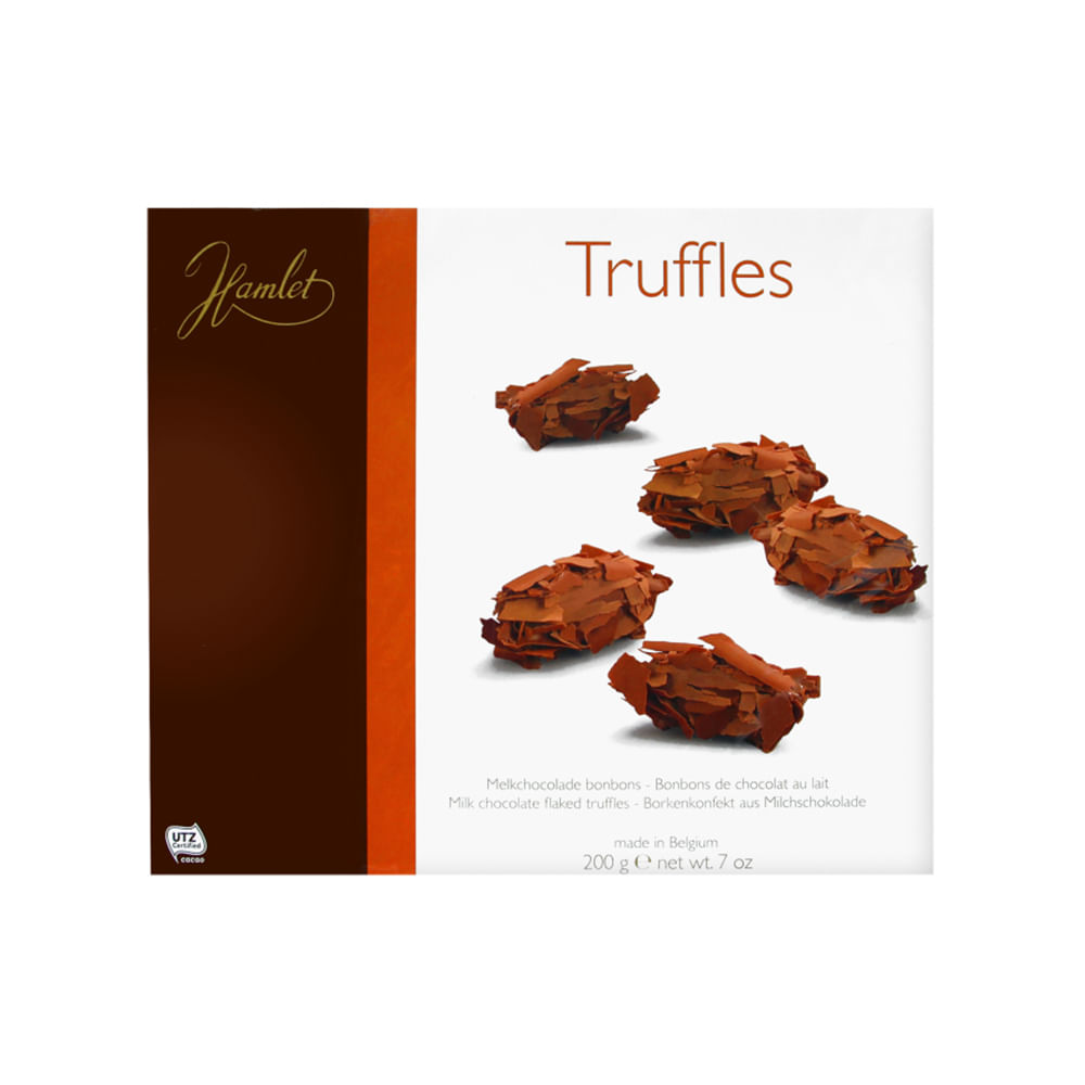 Trufa belga ao leite hamlet 200 g oba hortifruti