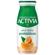 Leite Fermentado Shot Diário De Probióticos Tangerina Com Cenoura Activia 100g