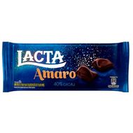 Barra De Chocolate Amaro Lacta 90 G