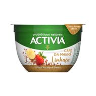 Iogurte Activia Cafe Manha Linhaca Morango 170g