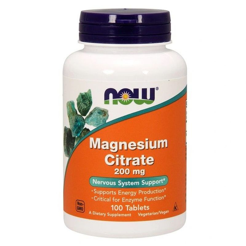 Citrato-Magnesio-200mg-Now-Sports-C-100-Tabletes