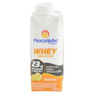Bebida Sabor Banana Com Whey Sem Lactose Piracanjuba 250 Ml