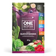 Proteína Vegana One Nutrition Açai Com Banana Puravida 45 G