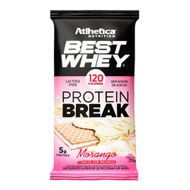 Best Whey Protein Break Morango Chocolate Branco Atlhetica Nutrition 25 G