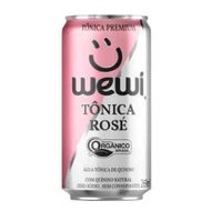 Água Tônica Orgânica Rosé Lata Wewi 269 Ml