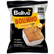 Bolinho De Banana Com Canela E Chia Sem Açucar E Sem Lactose Belive 40 G