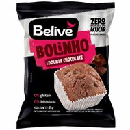 Bolinho Double Chocolate Sem Açúcar Belive 40 G