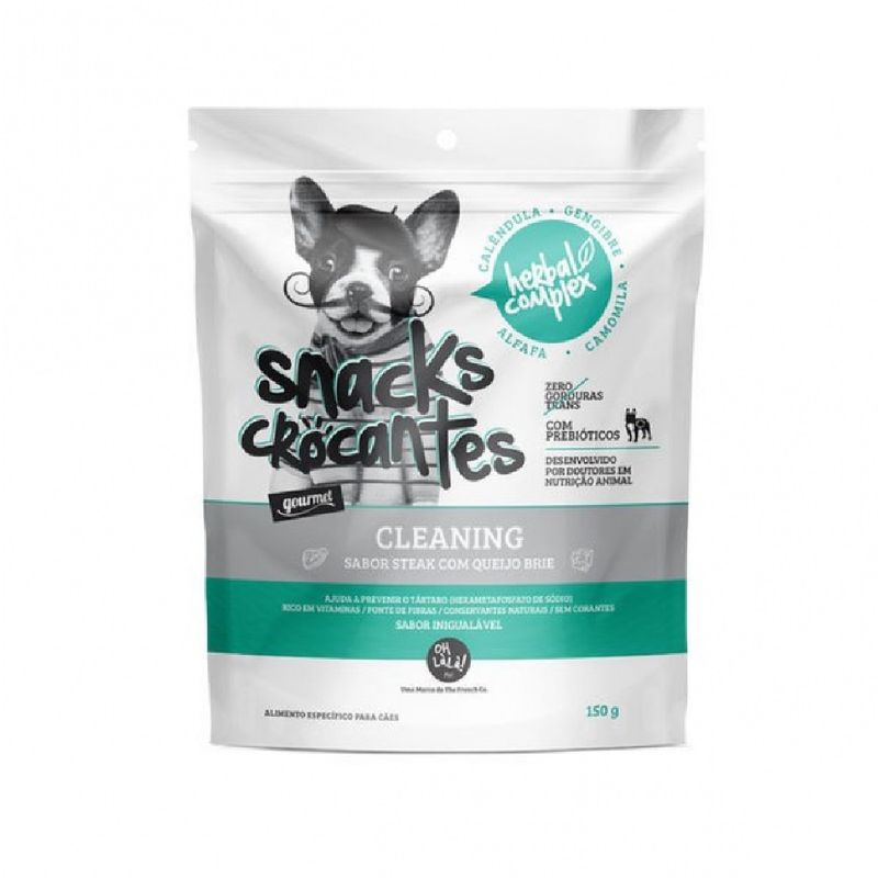 Snack-Crocante-Herbal-Complex-Cleaning-Para-Caes-Oh-Lala-Pet-150-G