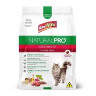 Ração Para Gatos Adultos Carne E Arroz Natural Pró Baw Waw 1 Kg