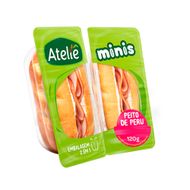 Sanduiche Mini Peito Peru Ateliê 120 G