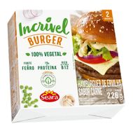 Hamburguér De Carne Vegetal Incrível Seara Com 2 Unidades