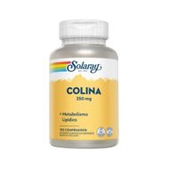 Colina 250 Mg Vegano Solaray Com 100 Comprimdos