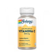 Vitamina C 500mg Vegano Ação Prolongada Solaray Com 100 Cápsulas