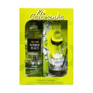 Kit Caipirinha 1 Cachaça 700 Ml 1 Copo 1 Bastão Weber Haus