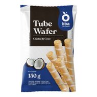 Tube Wafer Com Creme Coco Oba Bem Querer 150g