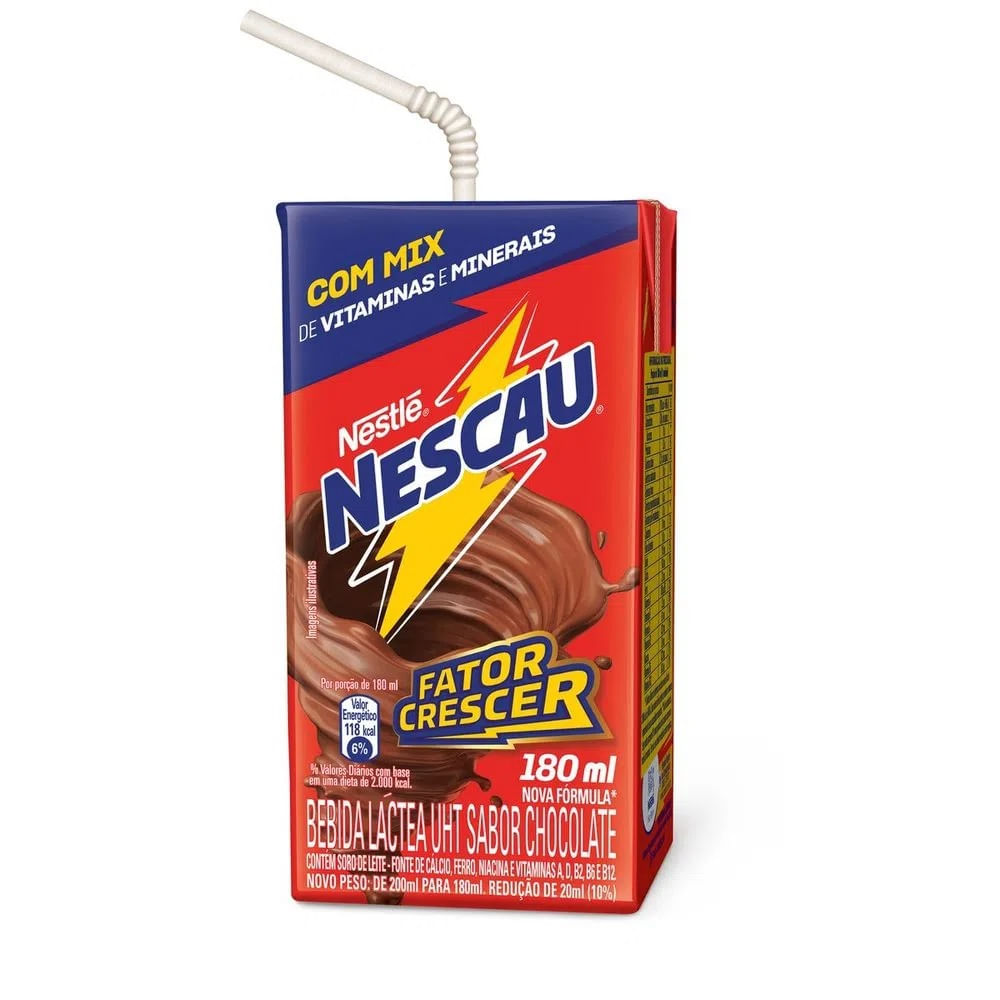 Achocolatado Nescau 180ml - Nestlé - Mania Pingo de Mel