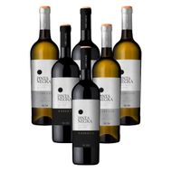 Kit de Vinho Português AdegaMãe Pinta Negra Tinto e Branco Reserva 750 Ml - 6 unidades