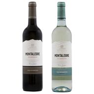 Kit de Vinho Português Montalegre Clássico Tinto e Branco 750 Ml - 2 unidades