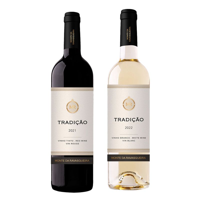 Kit-de-Vinho-Portugues-Monte-Da-Ravasqueira-Tradicao-Tinto-e-Branco-750-Ml---2-unidades