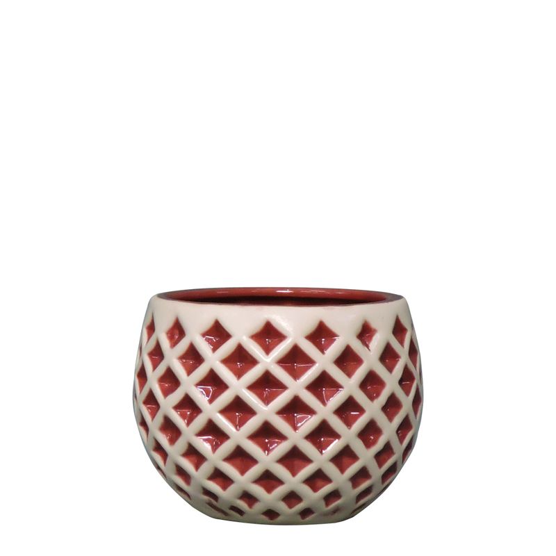 Cachepot-Redondo-Quadriculado-G