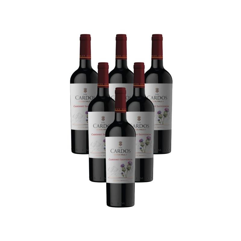 Caixa-de-Vinho-Argentino-Dona-Paula-Los-Cardos-Cabernet-Sauvignon-Tinto-750-Ml-6-unidades
