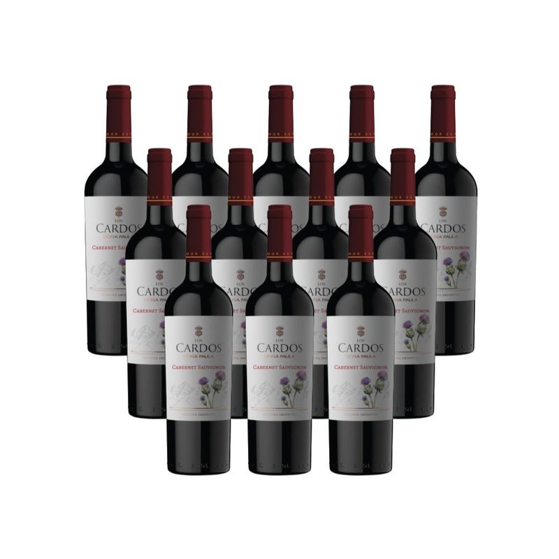 Caixa-de-Vinho-Argentino-Dona-Paula-Los-Cardos-Cabernet-Sauvignon-Tinto-750-Ml-12-unidades