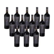 Caixa de Vinho Italiano Notte Rossa Negro Amaro Puglia Tinto 750 Ml 12 unidades