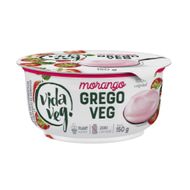 Iog Grego Vegano Vida Veg Morango 150g