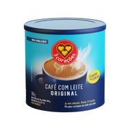 Café Com Leite 3 Coracoes Soluvel Original Lata 300g