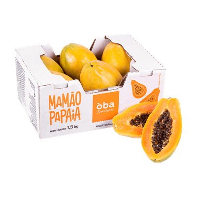 Mamão Papaia Oba Bem Querer Caixa Com 1,5 Kg
