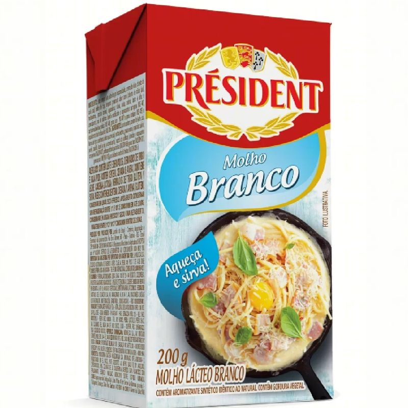 Molho-Lacteo-Branco-President-200-G