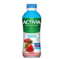 Leite Fermentado Desnatado Morango Zero Lactose Activia Zero Garrafa 800g