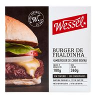 Hambúrguer De Carne Bovina Fraldinha Blend Wessel 360 G