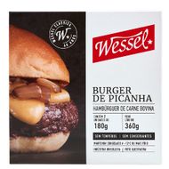 Hambúrguer De Carne Bovina Picanha Wessel 360 G