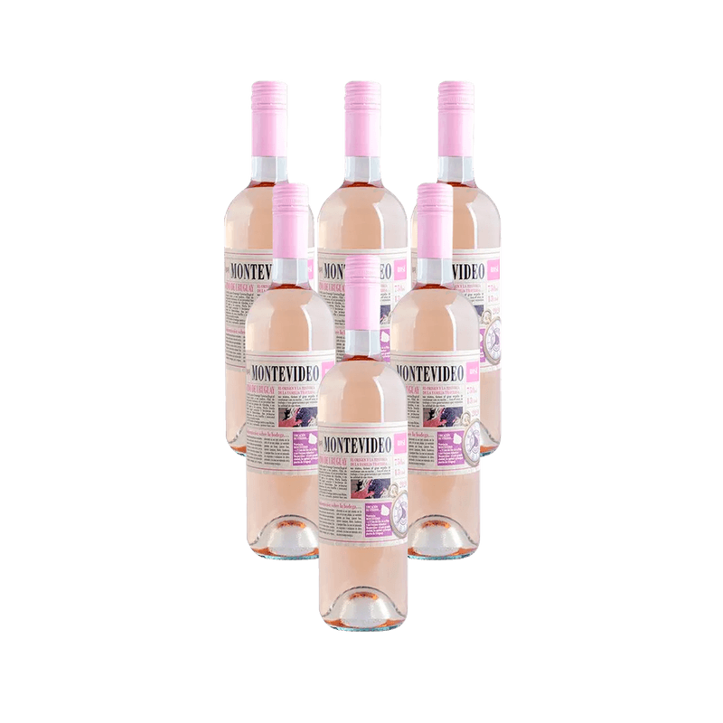 Kit-de-Vinho-Uruguaio-Montevideo-Rose-750ml---6-unidades